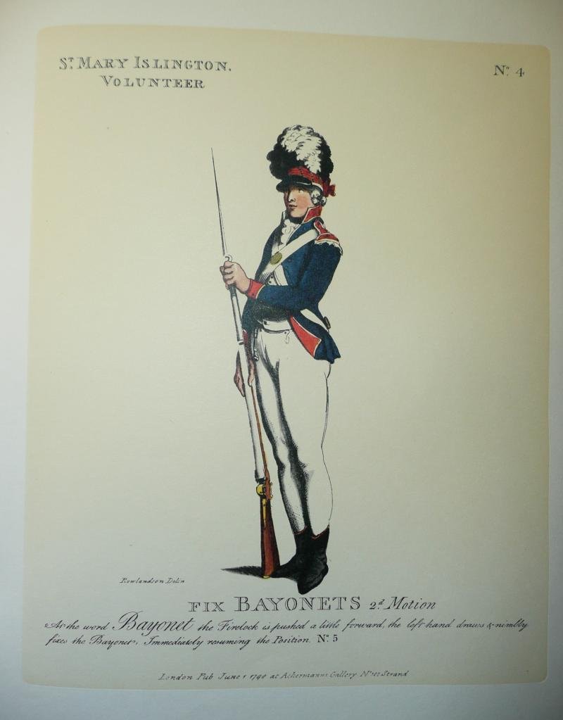 Georgian / Napoleonic Loyal Islington Volunteer Corps (LIV) (London) Officer's Gilt Tunic Coatee Button — image 5