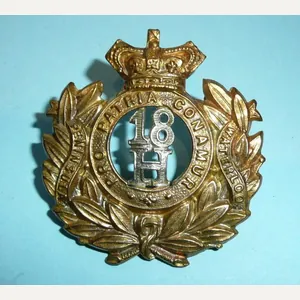 QVC Victorian 18th Royal Hussar Other Ranks Bi-Metal Cap Badge