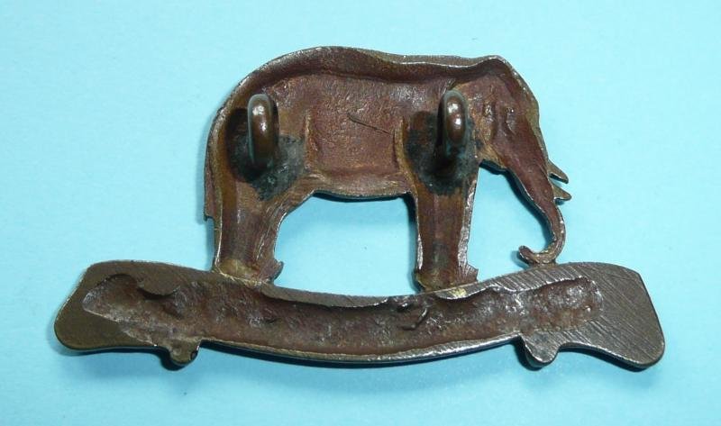 19th Royal PWO Hussars Officer's OSD Bronze Field Service Cap Badge, pre 1909 — image 3