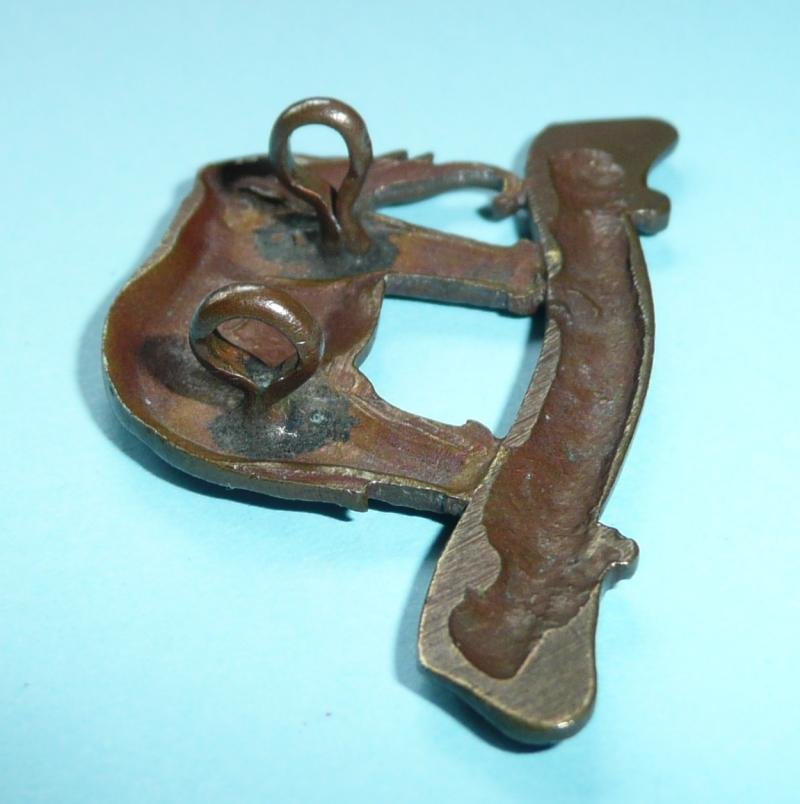 19th Royal PWO Hussars Officer's OSD Bronze Field Service Cap Badge, pre 1909 — image 4