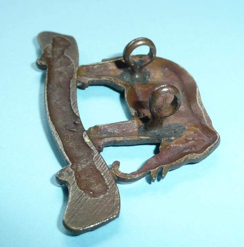 19th Royal PWO Hussars Officer's OSD Bronze Field Service Cap Badge, pre 1909 — image 5