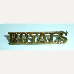 Royals (1st Royal Dragoons) Brass Other Ranks Shoulder Title