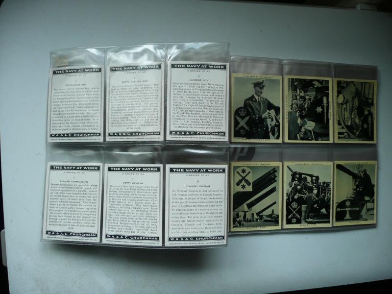 Churchmans Cigarette Cards - The Navy at Work, c1937. Full set (48 large cards) — image 2