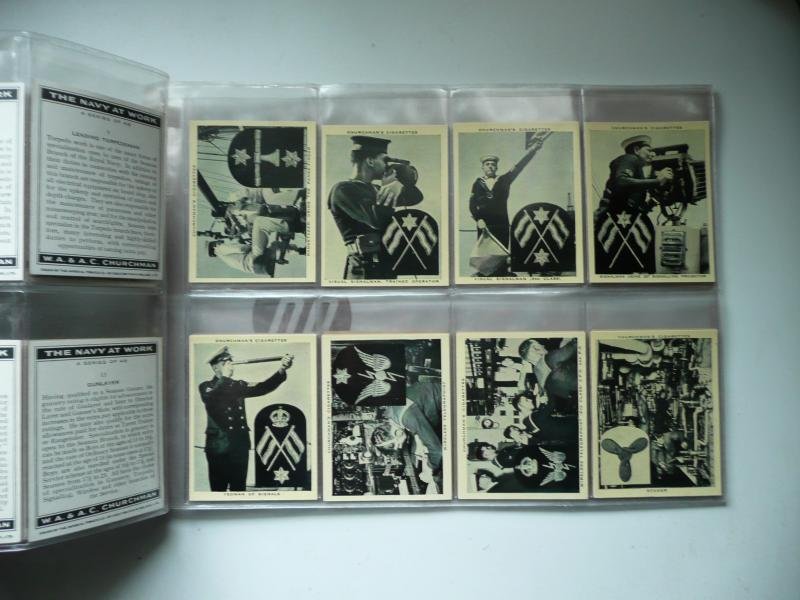 Churchmans Cigarette Cards - The Navy at Work, c1937. Full set (48 large cards) — image 3