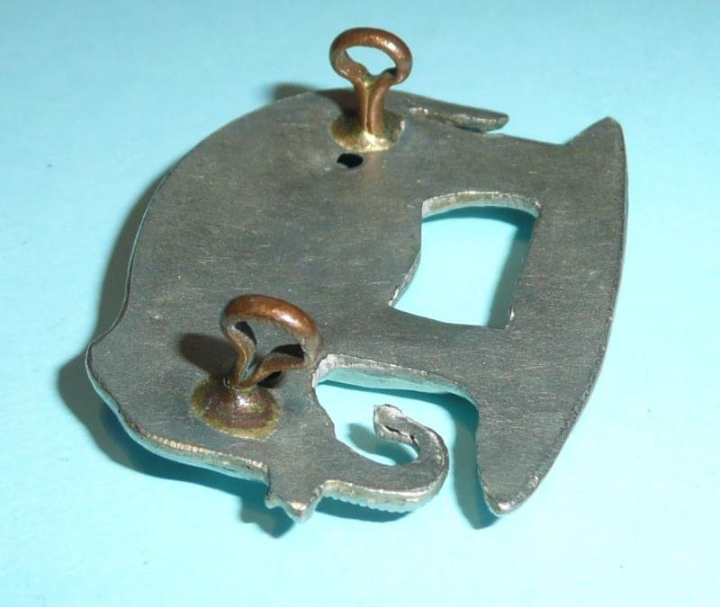 19th Royal Hussars (Queen Alexandra 's Own ) NCO's White Metal Arm Badge — image 3