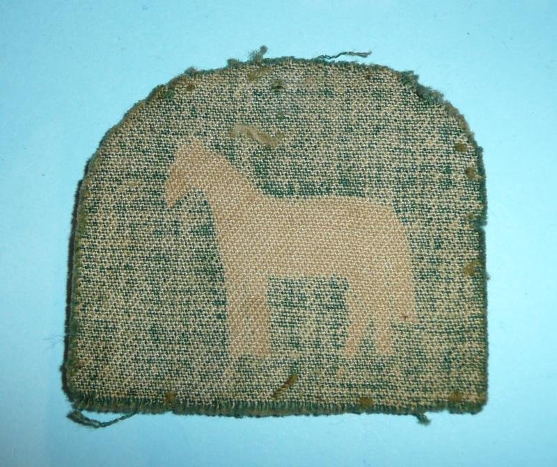 WW2 9th Armoured Brgiade Printed Cloth Formation Sign — image 2