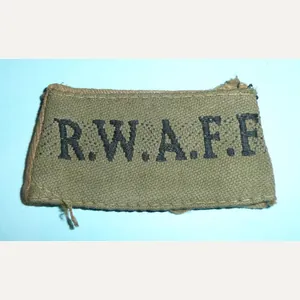 WW2 RWAFF Royal West African Frontier Force Slip on Epaulette …