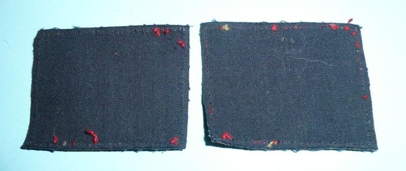 War Office Controlled Units Pair of Facing and Matched Printed Cloth Formation Signs Flashes Patches Designations Badges — image 2