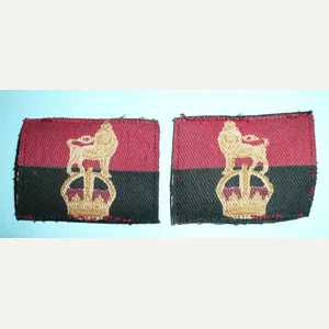 War Office Controlled Units Pair of Facing and Matched Printed …