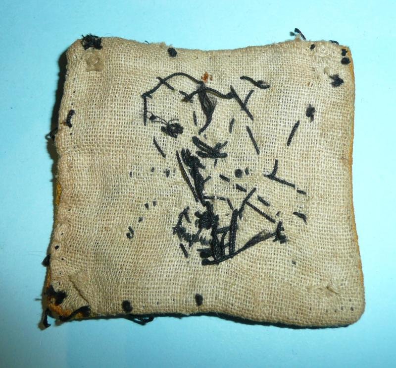 WW2 81st West African Division Embroidered Cloth Formation Sign Patch Flash Designation Badge - Burma — image 2