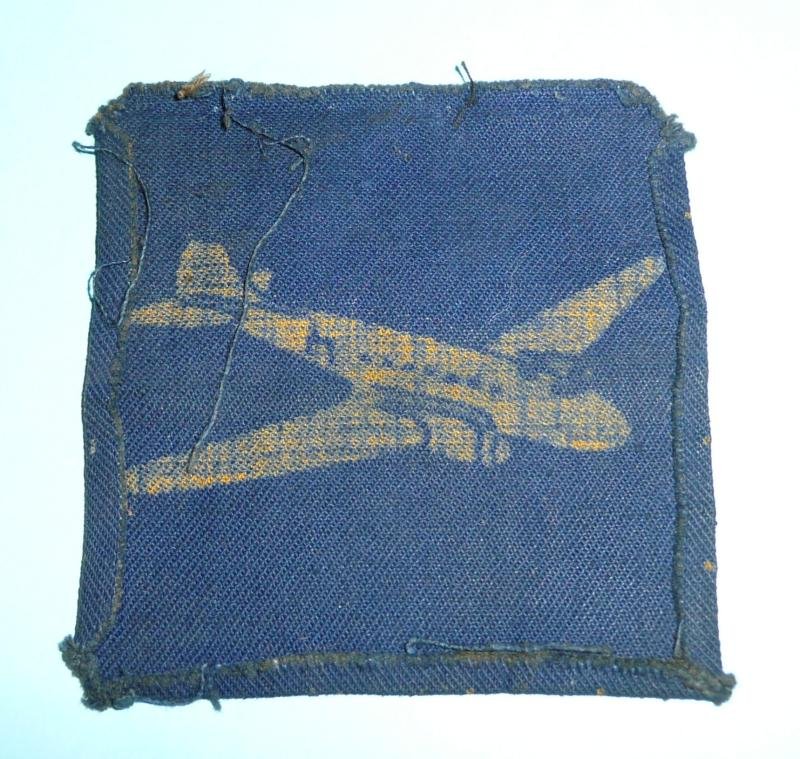 WW2 (Royal Army Service Corps) RASC Printed Air Despatch Formation Sign Patch Flash Designation Badge — image 2
