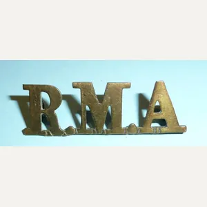 WW1 RMA Royal Marine Artillery Other Ranks Brass Metal Shoulder …