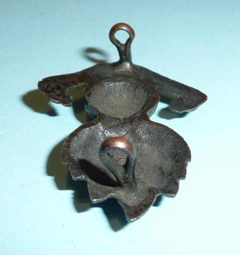 WW1 Royal Marine Artillery (RMA) Officer's OSD collar badge, circa 1902-22 — image 5