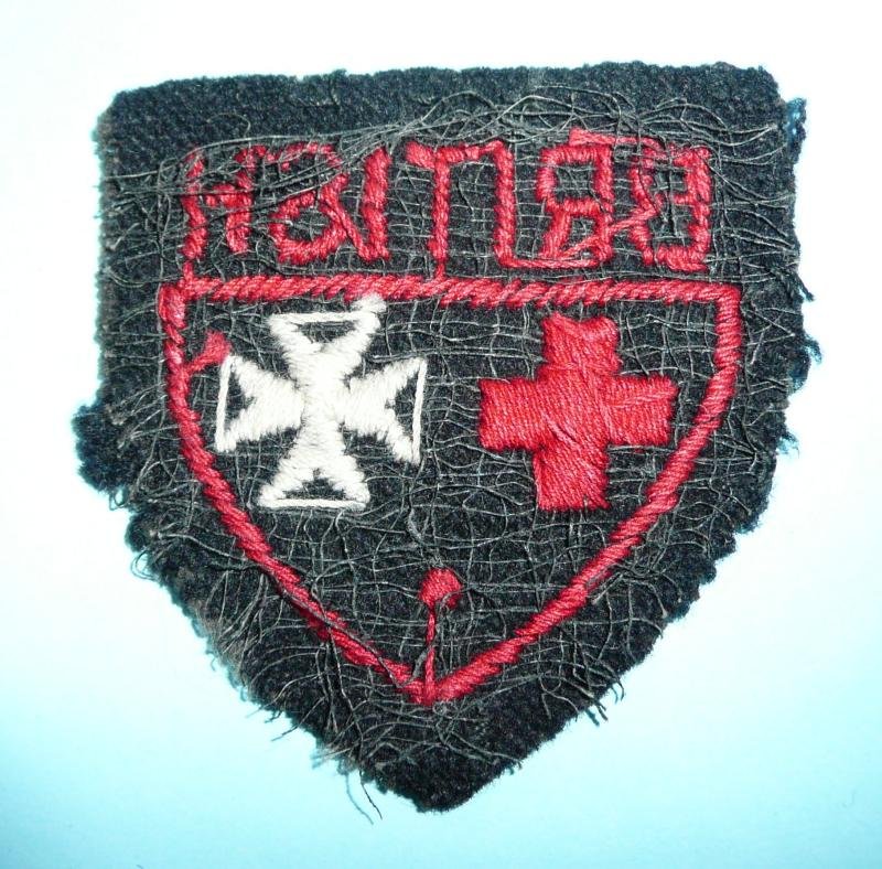WW2 Home Front - British Red Cross & Order of St John of Jerusalem Embroidered Cloth Uniform / War Dress Insignia — image 2