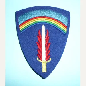 WW2 US Army SHAEF Embroidered Cloth Formation Sign