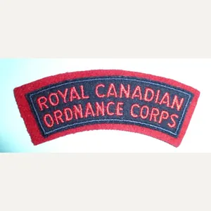 Cold War - Royal Canadian Ordnance Corps (RCOC) Woven Cloth …