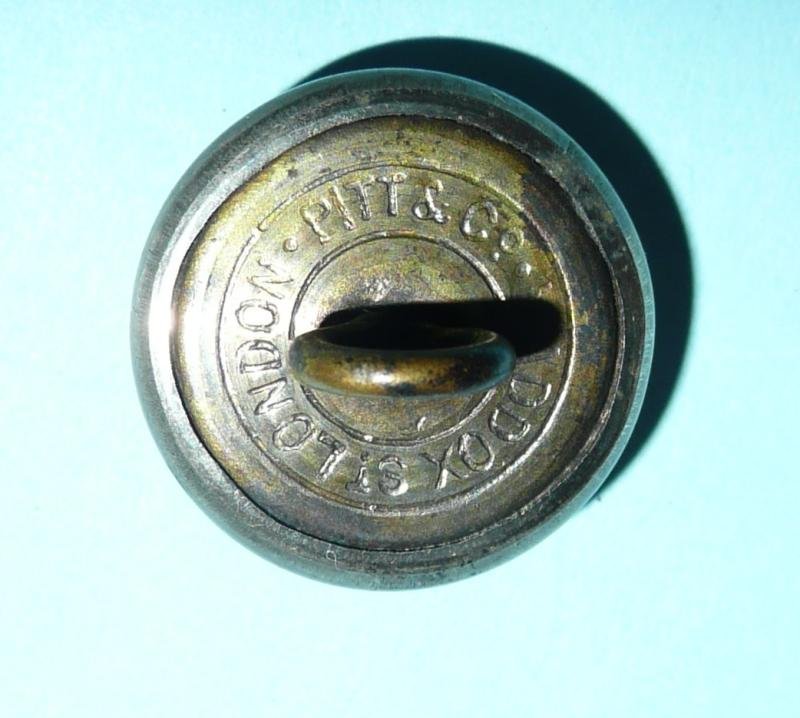 Kings Own Yorkshire Light Infantry (KOYLI) Volunteer Battalion Officer's Silver Plated White Metal Medium Pattern Button — image 2