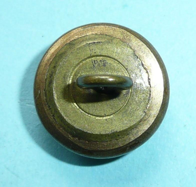 Edwardian / WW1 Army Pay Department Button Officer's Small Pattern Mounted Fire Gilt Cap / Mess Dress Button — image 2