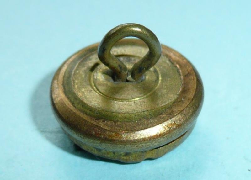 Edwardian / WW1 Army Pay Department Button Officer's Small Pattern Mounted Fire Gilt Cap / Mess Dress Button — image 3