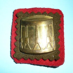 Brass Drummers Proficiency Trade Arm Badge on Backing Plate - …