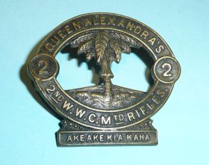 WW1 New Zealand - 2nd Queen Alexandra's Wellington West Coast …