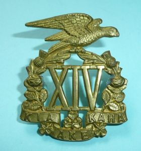 WW1 New Zealand - 14th (South Otago) Regiment Gilding Metal …