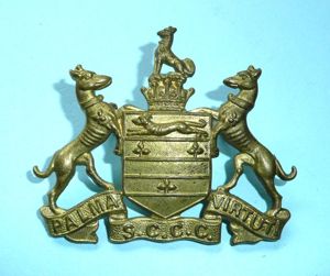 South African Selborne College Cadet Corps (SCCC) Brass Cap Badge