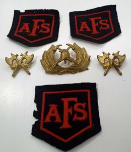 Firemans Brass Cap Badge and 2 X Gibraltar Fire Brigade …