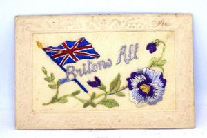 Silk Embroidered Post Card