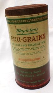 Mapleton's Fru-Grains Breakfast Cereal Tin
