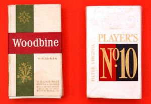 Woodbine and No10 Cigarette Packet's