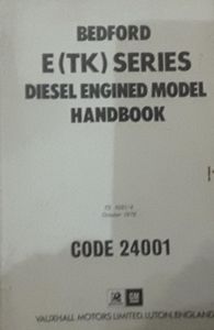 Bedford E ( TK ) Series Diesel Engine Handbook
