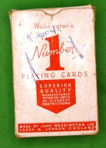WWII British Playing Cards.
