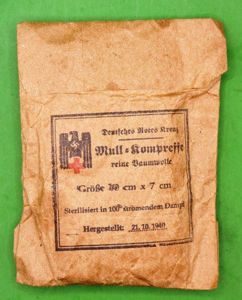 WWII German Red Cross Wound Dressing.