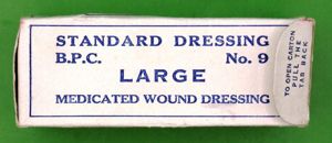WWII British No9 Large Wound Dressing.