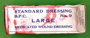 WWII British Large Wound Dressing.