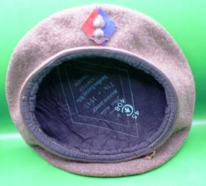 Canadian Beret with Artillery Cap Badge.