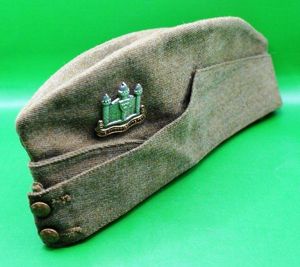 British Army Side Cap with Cambridgeshire Regiment Cap Badge