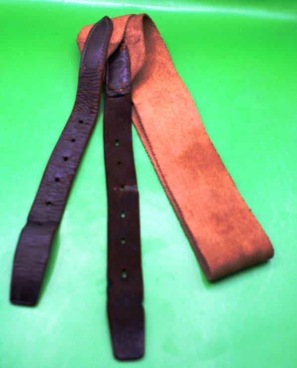 British Leather and Canvas Carry Strap — image 3