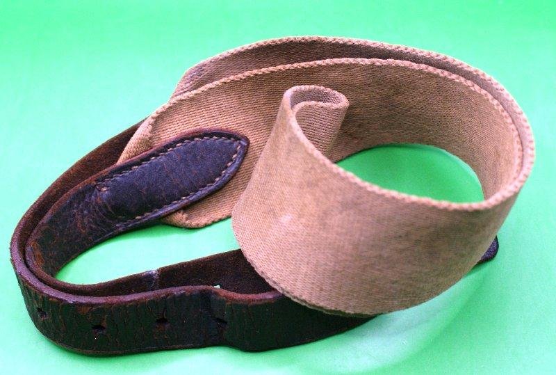 British Leather and Canvas Carry Strap — image 5