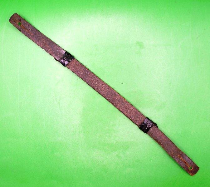 British Army Black Leather Cap Strap — image 2