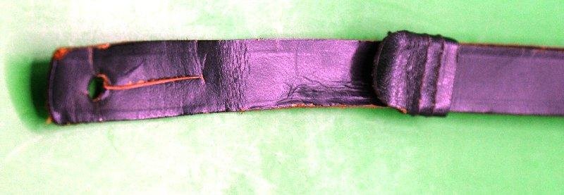 British Army Black Leather Cap Strap — image 3