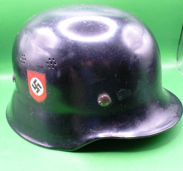 German M34 Fire Police Helmet (Feuerschutzpolizei M34 Stahlhelm) — image 4