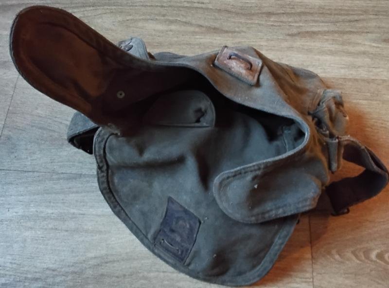 WWII French Army Respirator Canvas Bag — image 4