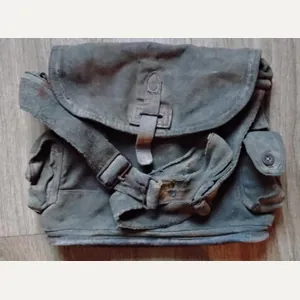 WWII French Army Respirator Canvas Bag