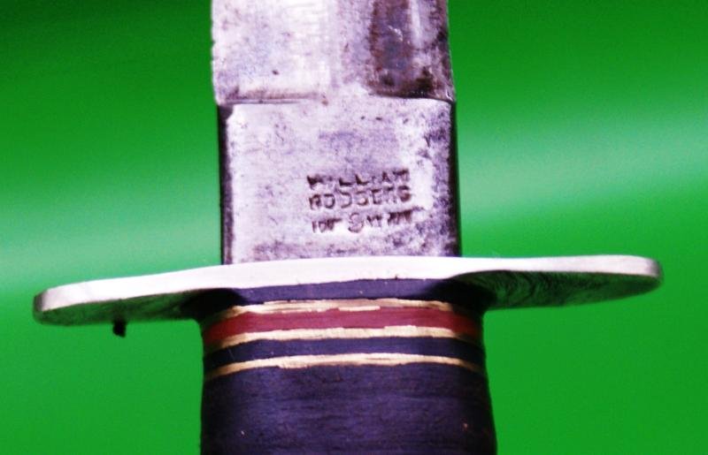 William Rodgers Commando Knife with Leather Scabbard — image 2
