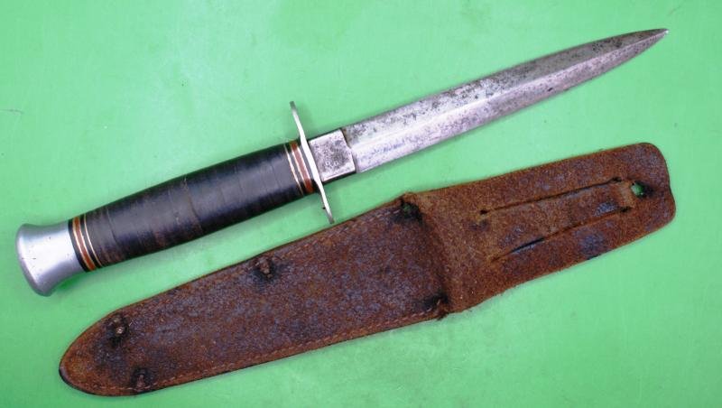 William Rodgers Commando Knife with Leather Scabbard — image 4