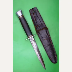 William Rodgers Commando Knife with Leather Scabbard