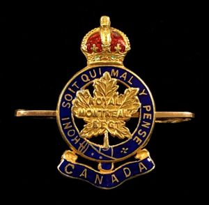 Canadian CEF 14th Infantry Bn Royal Montreal Regiment gold sweetheart …