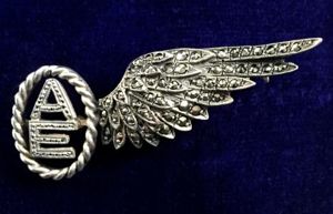 Royal Air Force Air Electronics Brevet Wing Silver & Marcasite …